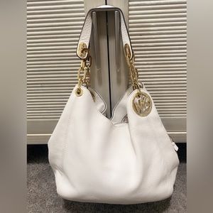 Michael Kors leather Fulton bag.